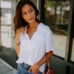 Bohme White Button Up Blouse